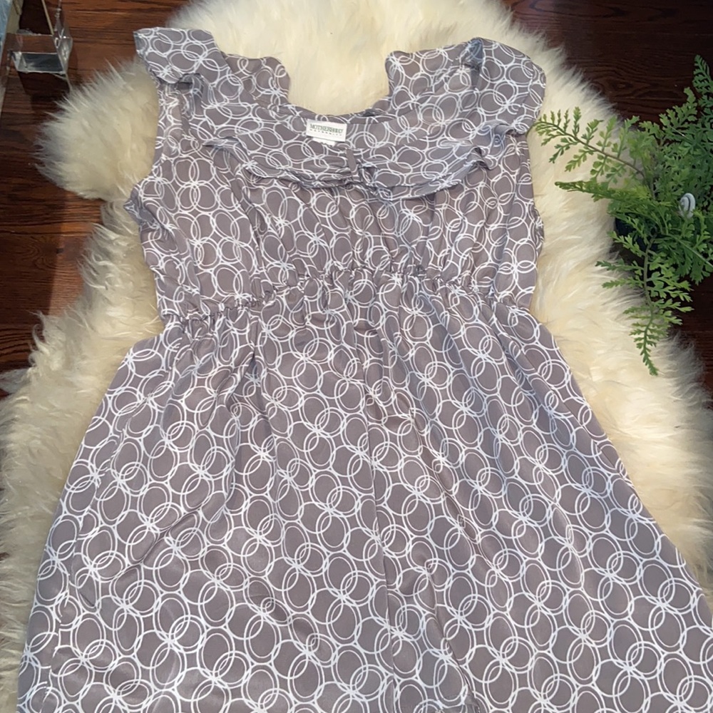 Motherhood Maternity beige ruffle top